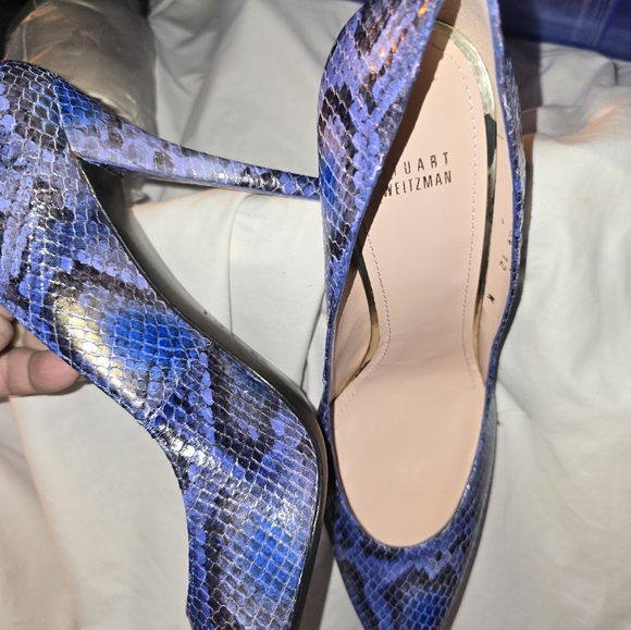 NEW Stuart Weitzman Heels Mar Python In Box - Picture 5 of 6